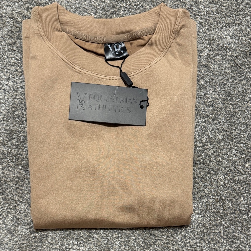 Beige VR Equestrian classic style riding top